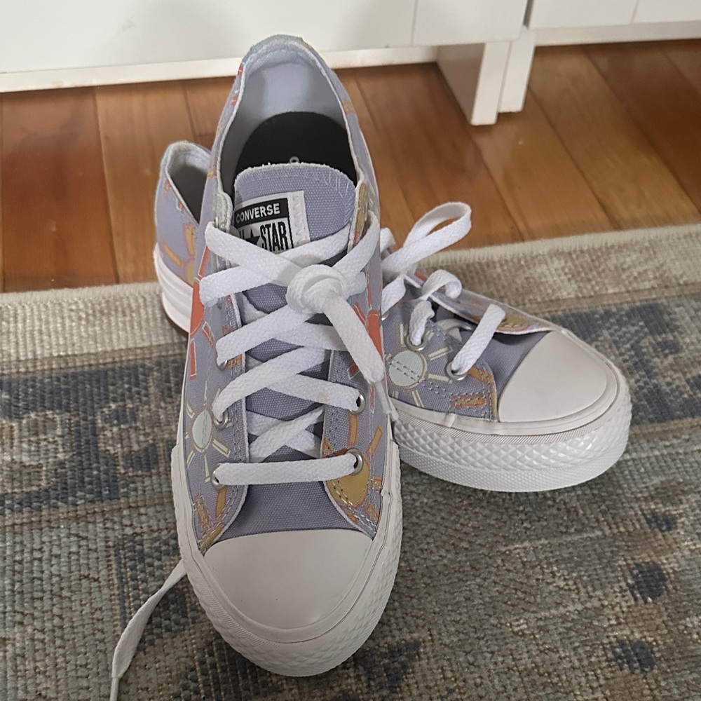 Converse Kids' Lavender and White Sneakers